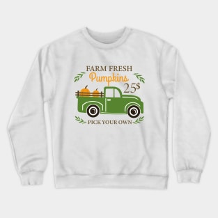 Halloween Pick-up Truck for Pumpkins Crewneck Sweatshirt